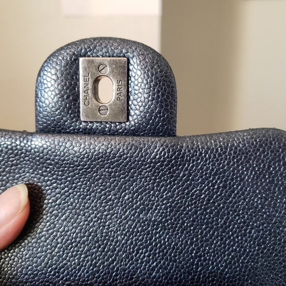 Chanel classic mini square iridescent grey bag - Picture 11 of 12